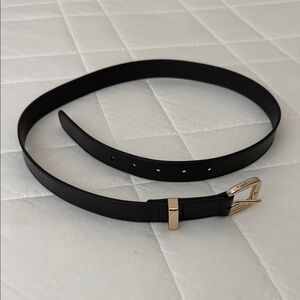 Classic Black Leather Belt